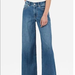 Express high rise wide leg jeans